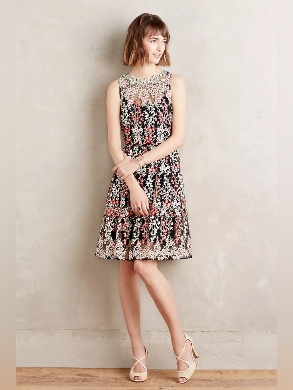 Embroidered Emilia Dress Anthropologie Small 4 Wedding guest